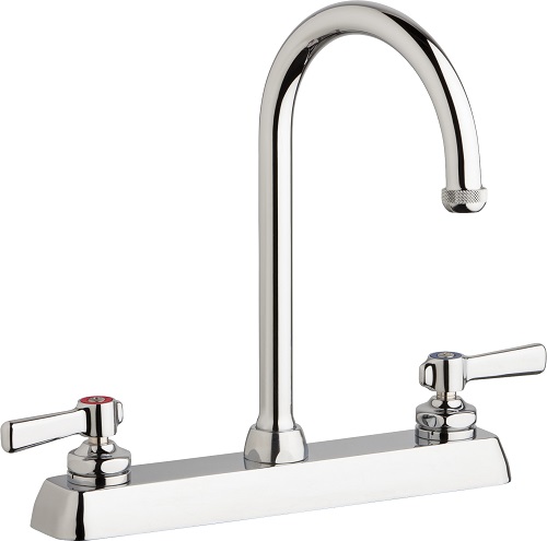 Chicago Faucets W8D-GN2AE1-369ABCP Workboard Sink Faucet