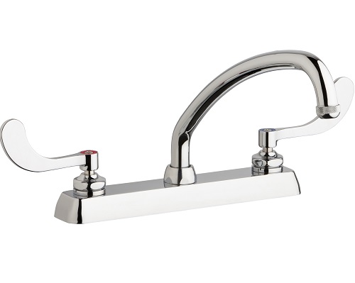 Chicago Faucets W8D-L9E1-317ABCP Workboard Sink Faucet