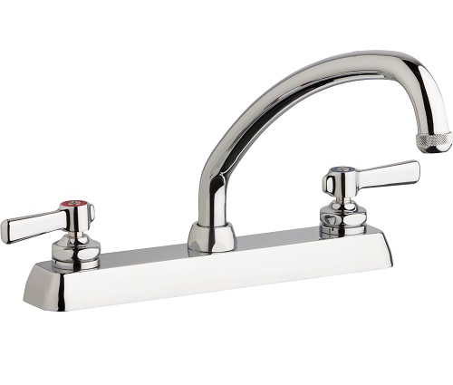 Chicago Faucets W8D-L9E1-369ABCP Workboard Sink Faucet