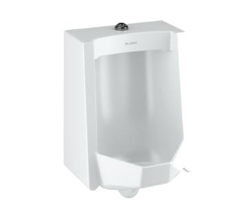 Sloan WEUS-1705.1201 Vitreous China Urinal with Solar Powered, Sensor Activated, SOLIS 8186-0.5 Urinal Flushometer, SloanTec Glaze