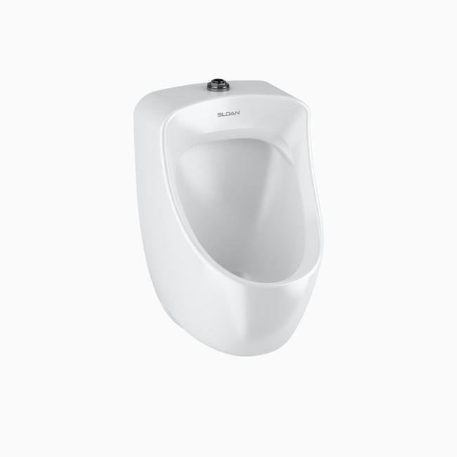 Sloan WEUS-7006.1302 Small Vitreous China Urinal with SloanTec Glaze and SLOAN 186-1.0 ESS TMO Urinal Flushometer