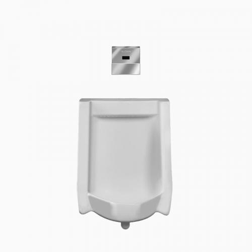 Sloan WEUS-1010.1331 Vitreous China Urinal with Concealed, Sensor Activated, SLOAN 195-0.125 ESS Urinal Flushometer