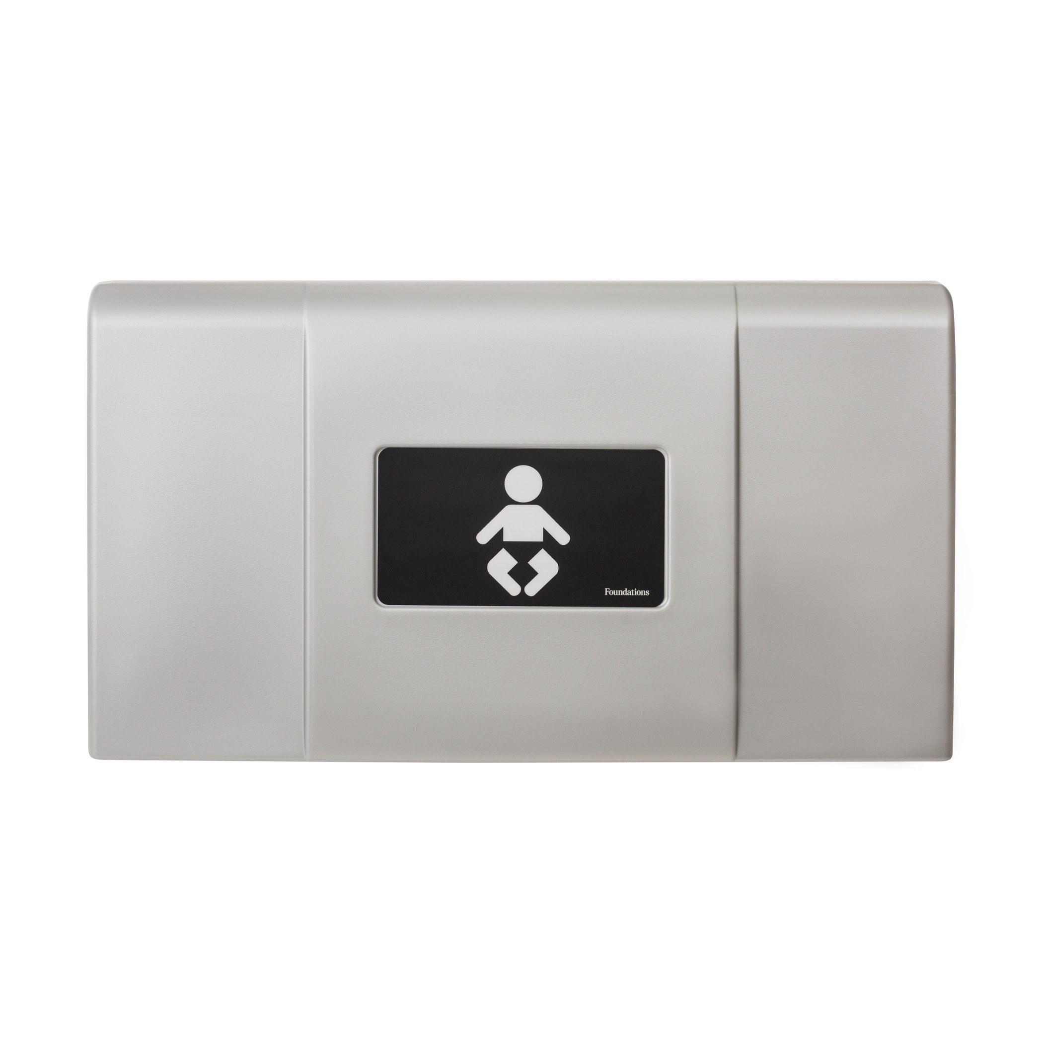Foundations Ultra 200-EH-04 Baby Changing Station, Horizontal, EZ Mount Backer Plate, Black and Metallic