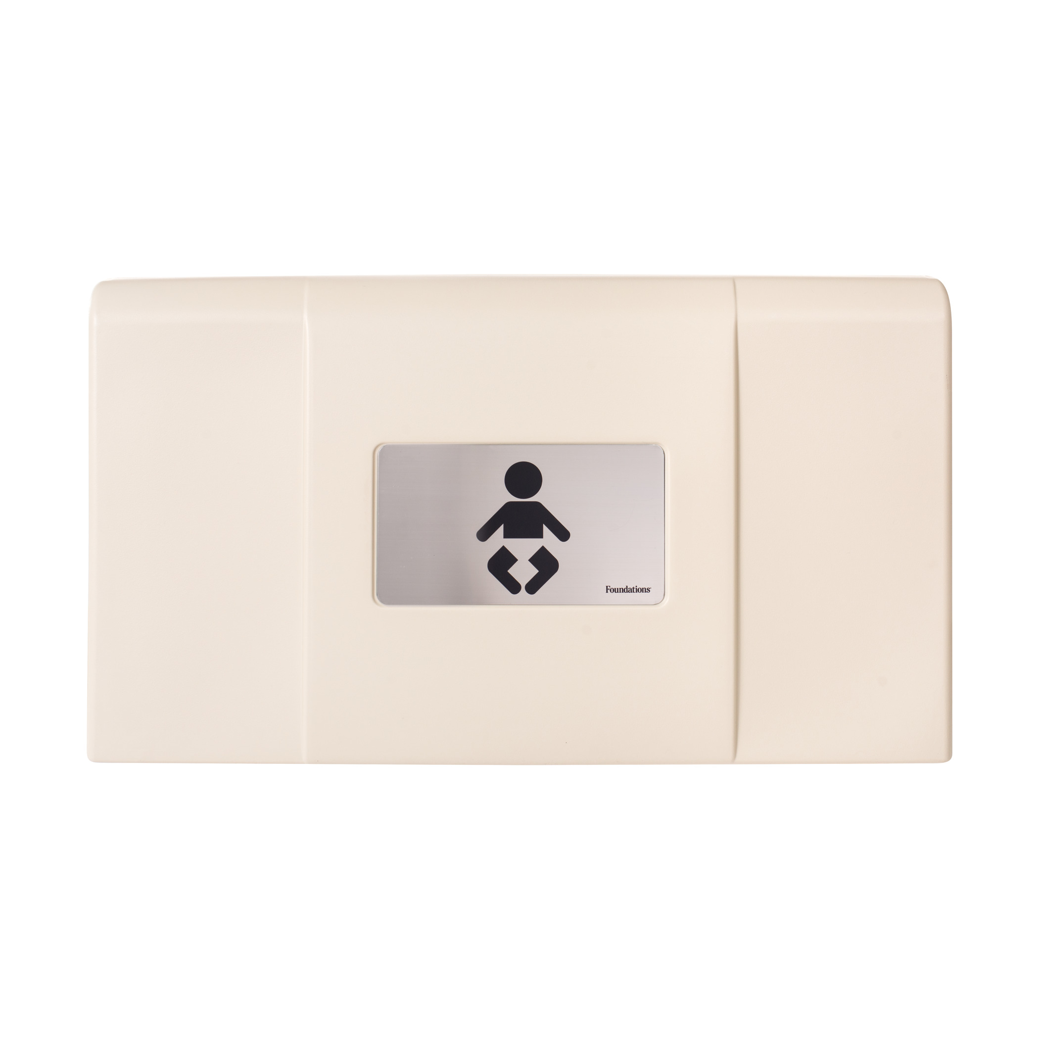 Foundations Ultra 200-EH-08 Baby Changing Station, Horizontal, EZ Mount Backer Plate, Stainless and Cream