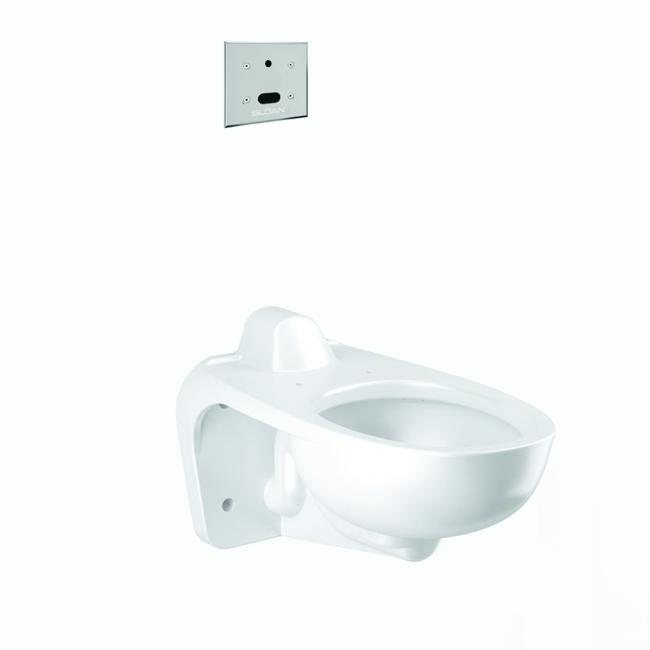 Sloan WETS-2460.1320 Wall Hung Vitreous China Toilet Fixture with Concealed, Sensor Activated, SLOAN 152-1.28 ESS Closet Flushometer