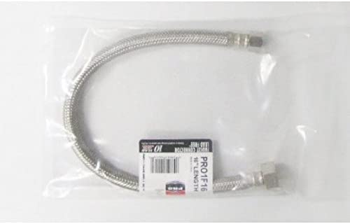 Eemax EX177 3/8C X 3/8 OD Stainless Steel Flexible Water Connector 16" Long