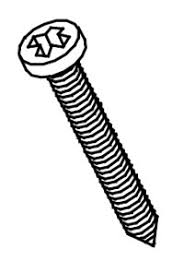 ASI 3900 3 Pan Head Sheet Metal Screws, 2-1/2” long for Grab Bars, Series 3400 and 3500