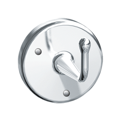 ASI 0751-A Robe Hook (Heavy Duty), Surface Mounted (Exposed), Satin Chrome Plated Brass