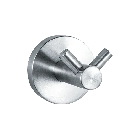 ASI 7312 Double Robe Hook, Satin Finish Stainless Steel