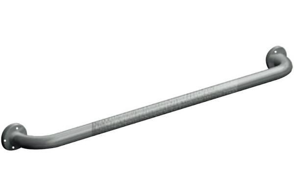 ASI 3501-12P Straight Grab Bar, 12 inch, Exposed Flange, 1-1/2" O.D. Peened, Stainless Steel with Satin Finish