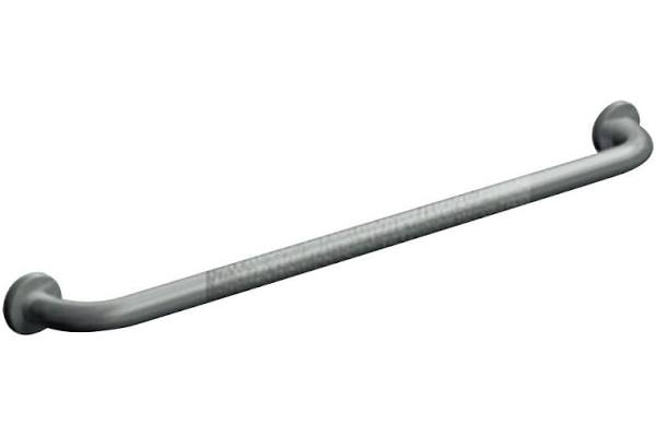ASI 3801-18P Straight Grab Bar, 18 inch, Snap Flange, 1-1/2" O.D. Peened, Stainless Steel with Satin Finish