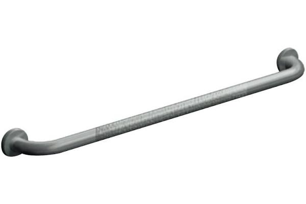 ASI 3701-36P Straight Grab Bar, 36 inch, Snap Flange, 1-1/4" O.D. Peened, Stainless Steel with Satin Finish