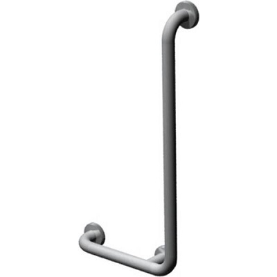 ASI 3804-R 90 Degree Angle Grab Bar with Snap Flange, Right Hand, 1-1/2" Diameter, Satin Stainless Steel, 16" x 32"