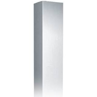 ASI 0533-2-1 Corner Guard with Mounting Holes and Beveled Edge Legs, 48" Height, 16 Gauge