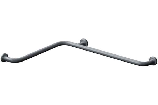 ASI 3557 Horizontal Grab Bar, 42" x 54", Exposed Flange, 1-1/2" O.D. Smooth, Satin Stainless Steel