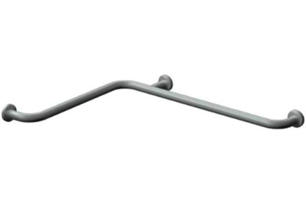 ASI 3456 Horizontal Grab Bar, 54" x 36", Exposed Flange, 1-1/4" O.D. Smooth, Satin Stainless Steel