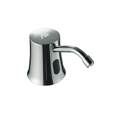 ASI 20334 Automatic Foam Soap Dispenser, Battery Operated, Vanity Mounted, Chrome Plated