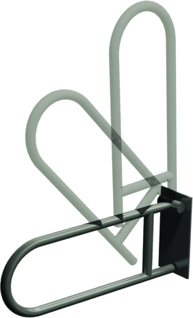 ASI 3414-P Swing Up Grab Bar, Peened