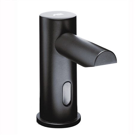 ASI 0393-1A-41 EZ-Fill Top Fill Multi-Feed Automatic Foam Soap Dispenser Head, Vanity Mounted, Battery Powered, Matte Black Finish