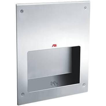 ASI 0198-MH-2 SAFE-Dri Automatic High Speed Hand Dryer, 208-240V, Recessed, Mental Health Approved, Stainless Steel