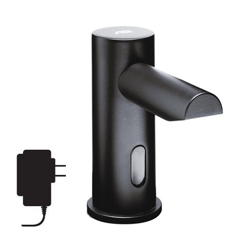 ASI 0391-6-1AC-41 EZ-Fill Individual Stand Alone Automatic Soap Dispensers with 1 Liter Bottle, 6 Pack, Remote Control, AC Adapter Operation, Matte Black Finish
