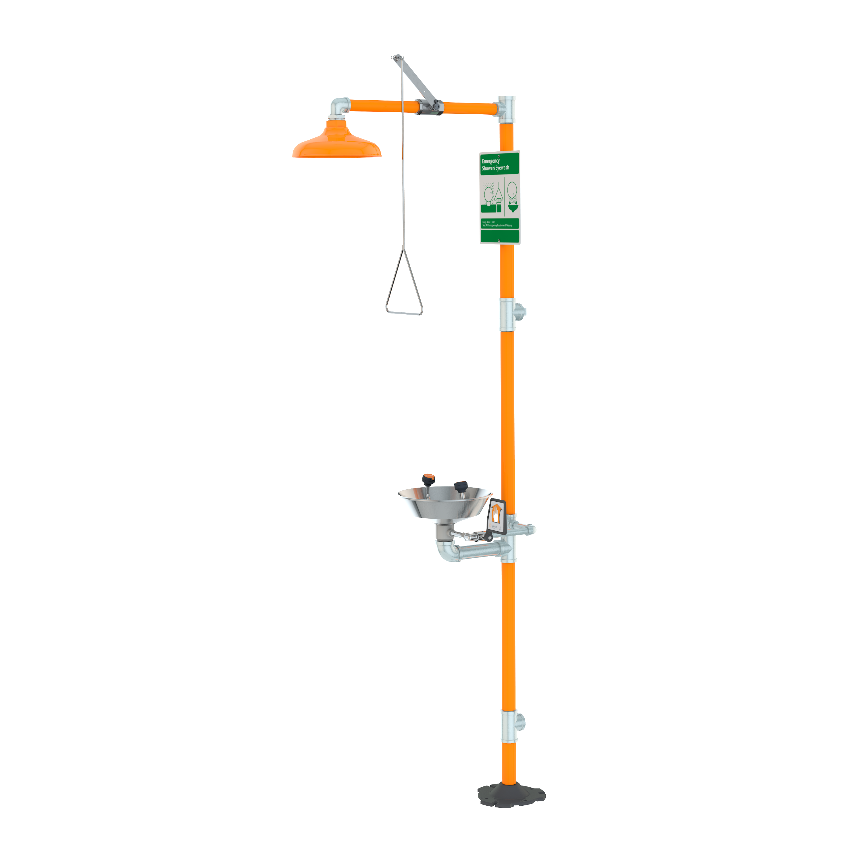 Guardian G1902 Safety Station with Eyewash, Stainless Steel Bowl