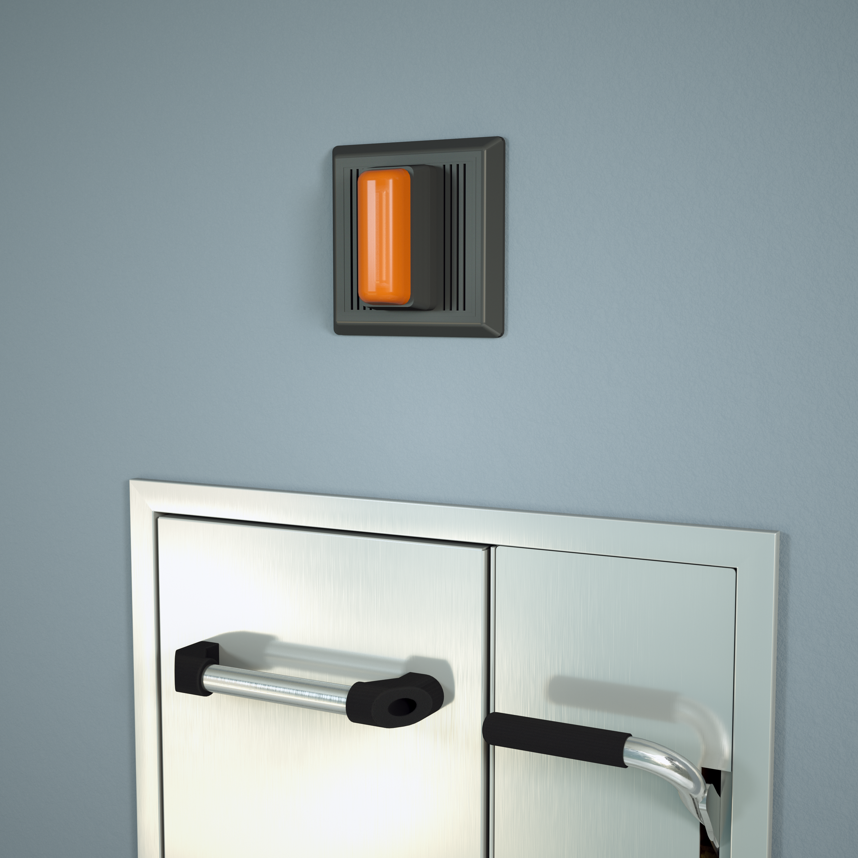 Guardian AP280-235 Combination Strobe Light and Alarm Horn for Recessed Laboratory Units, with Double Pole, Double Throw Flow Switch
