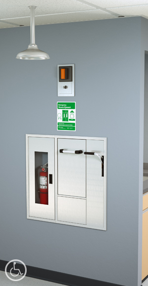 Guardian GSC2650A Recessed Safety Center with Drain Pan, Exposed Shower Head