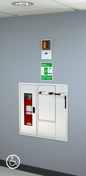 Guardian GSC2660B Recessed Safety Center with Drain Pan, Recess Mounted Shower Head, For Standard 3-5/8" Wall