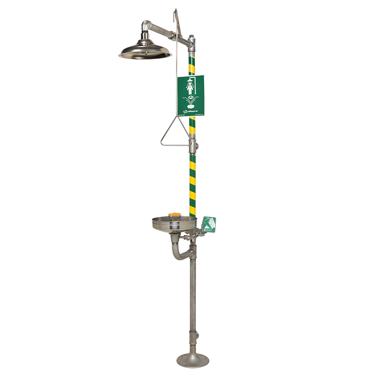 Haws 8330 AXION® MSR Corrosion Resistant, All Stainless Steel Combination Shower and Eye/Face Wash and Showerhead