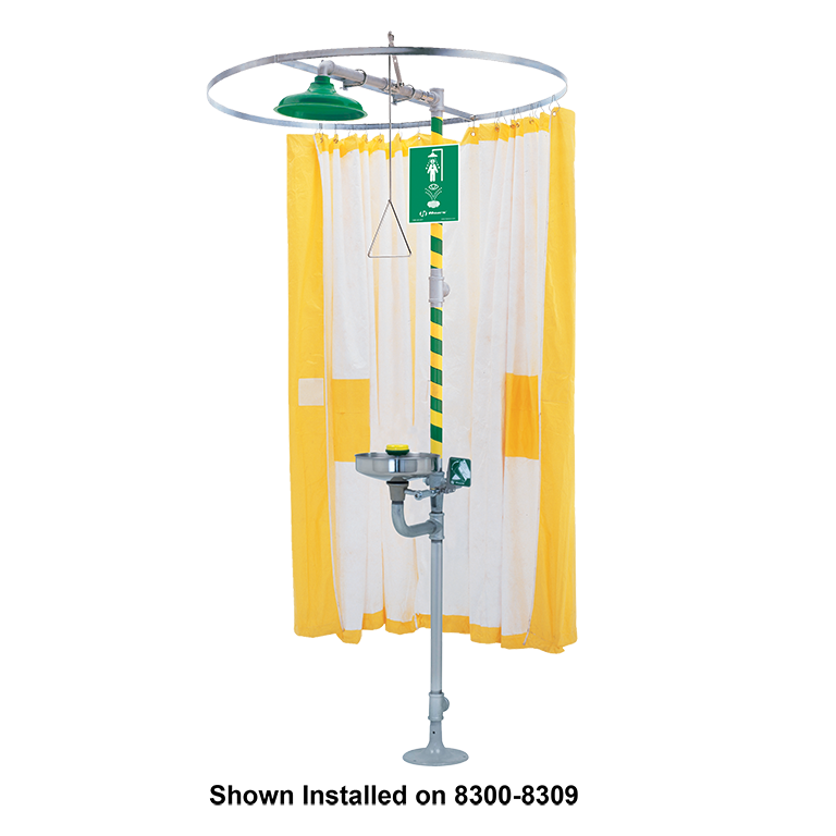 Haws 9037 Privacy Curtain for Horizontal Emergency Drench Showers