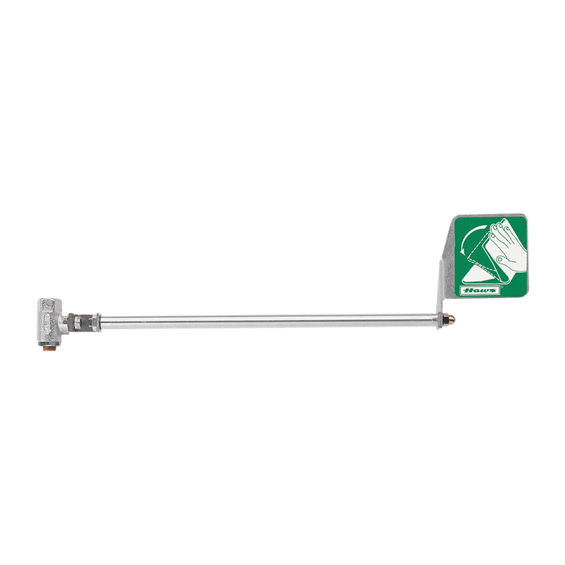 Haws SP402 Chrome-Plated Brass Stay-Open Ball Valve with Stem and Extension