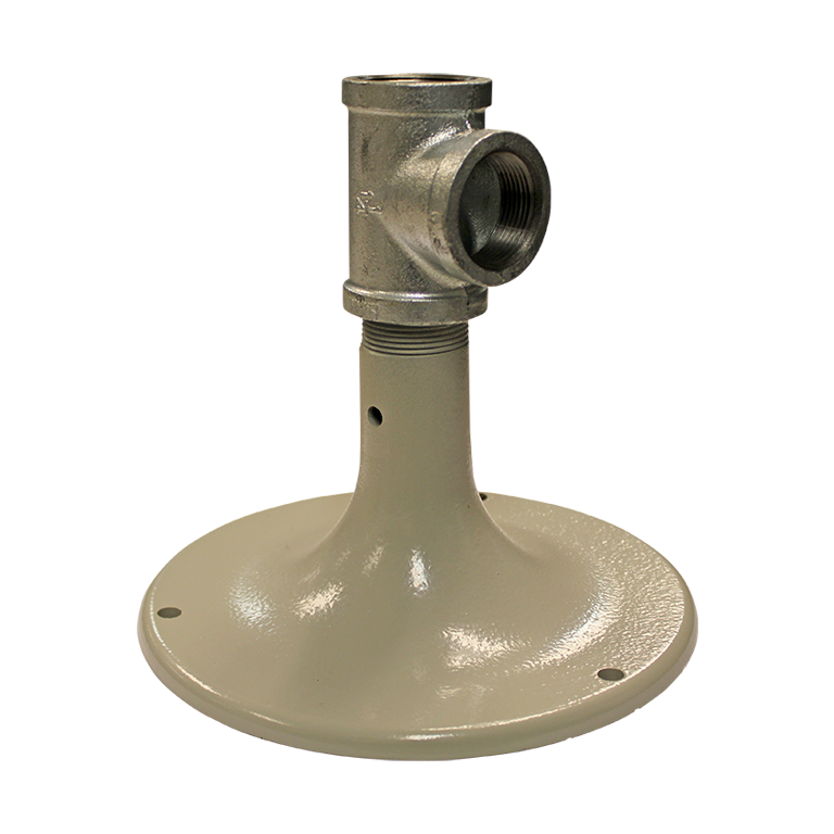 Haws SP75 Gray Powder-Coated Cast-Iron 9" Diameter Floor Flange