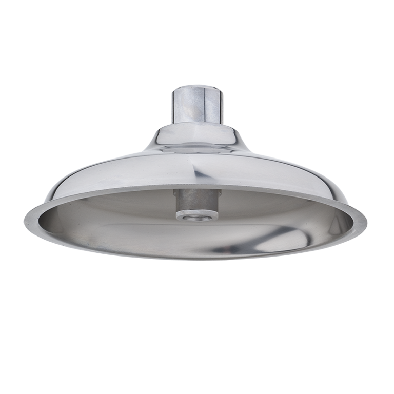 Haws SP829HPS AXION® MSR Polished Stainless Steel Drench Showerhead with Integral 20 GPM Flow Control