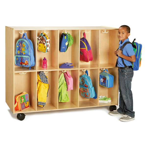 Jonti-Craft 20-Section Mobile Backpack Cubby