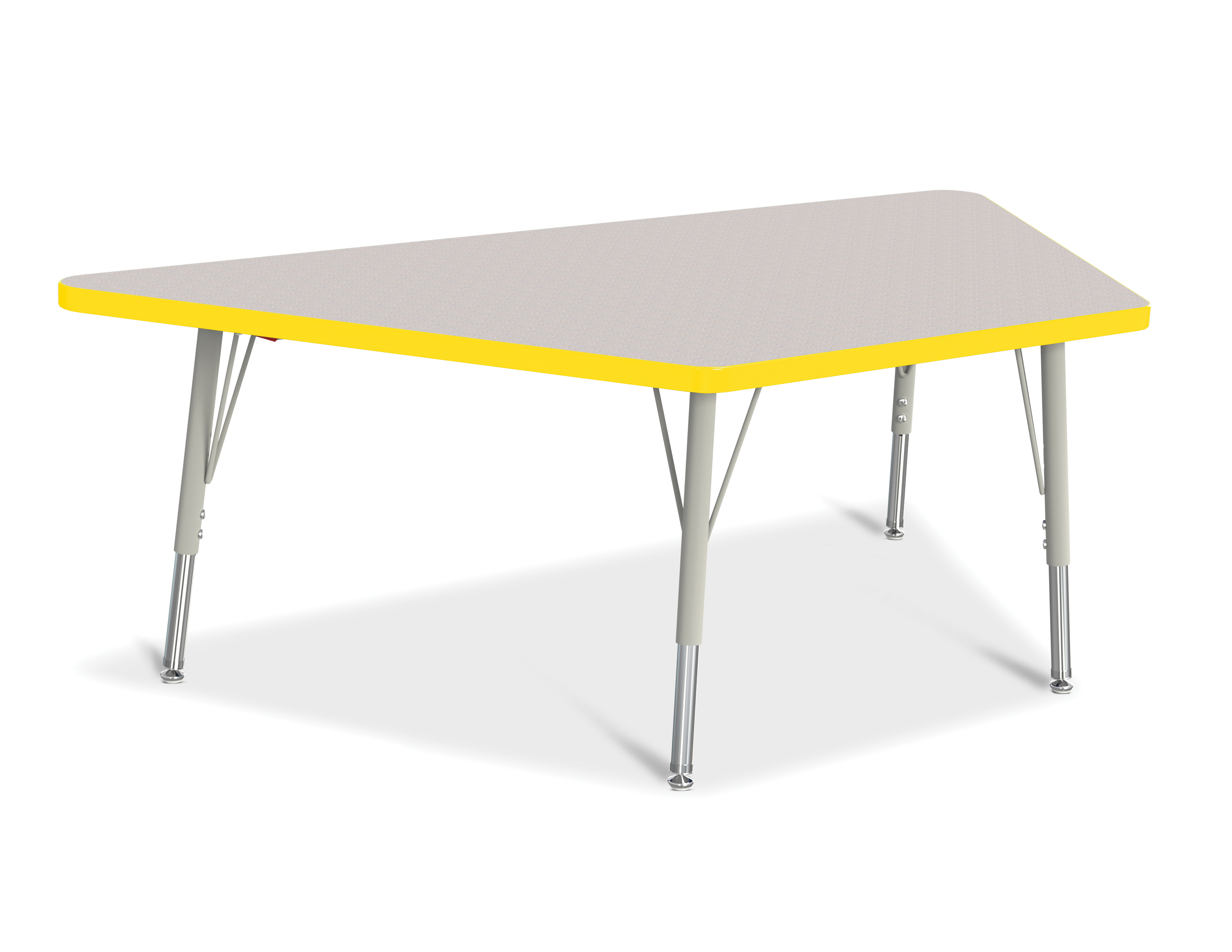 Academy Furniture. Berries® Horseshoe Activity Table - 66 X 60, Mobile -  Gray/Yellow/Gray