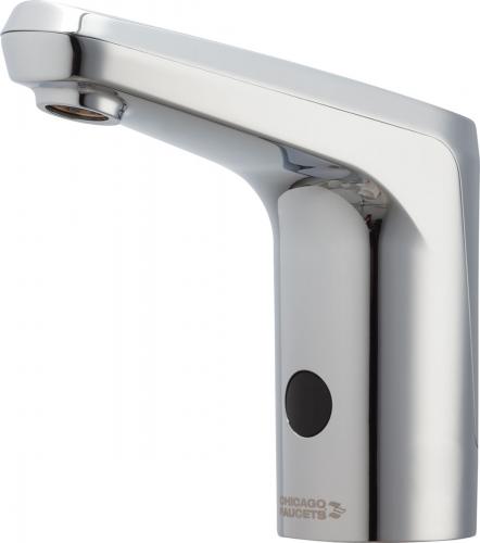Chicago Faucets E80-A11H-61ABCPT E-Tronic Lavatory Sink Faucet with Touch Free Operation, LTPS, 0.5 GPM