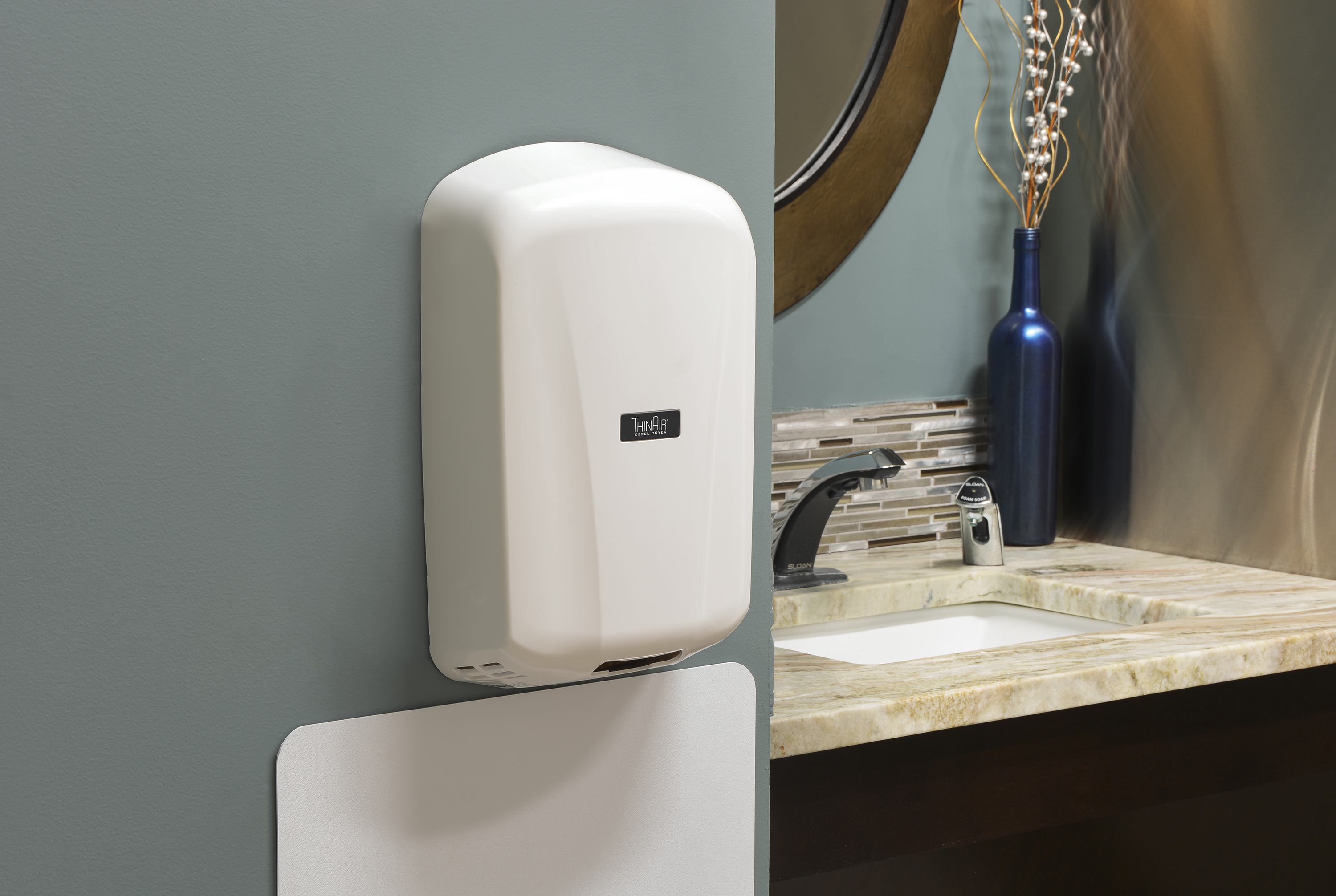 Excel Dryer TA-W ThinAir ADA Compliant Hand Dryer, White Epoxy Cover