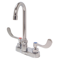 Zurn Z812A4-XL-FC AquaSpec 4" Centerset 2.0 GPM Faucet with 3-1/2" Gooseneck and 4" Wrist Blade Handles