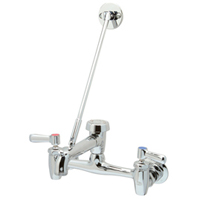 Zurn Z843M1-RC AquaSpec Wall Mounted Service Sink Faucet with 6" Vacuum Breaker Spout and Lever Handles, Rough Chrome Plated