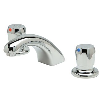 Zurn Z867R0-XL AquaSpec Metering Faucet, Widespread, Deck Mount, 5" Low Profile