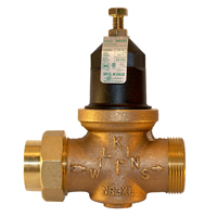 Zurn Wilkins 34-NR3XLDUCPVC 3/4" Pressure Reducing Valve with Double Union Connection (FNPT)