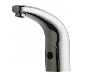 Chicago Faucets 116.644.AB.4T HyTronic Traditional Touch Free Programmable Electronic Faucet, Dual Supply, 0.35 GPM, Concealed Internal Temperature Control Mixer, Long Term Power System (LTPS), Battery Operated