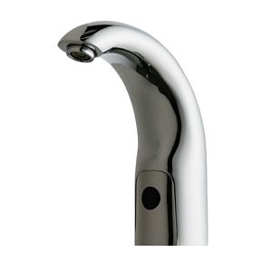 Chicago Faucets 116.645.AB.4T HyTronic Contemporary Touch Free Programmable Electronic Faucet, Dual Supply, 0.35 GPM, Concealed Internal Temperature Control Mixer, Long Term Power System (LTPS), Battery Operated