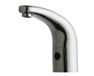 Chicago Faucets 116.728.AB.1T HyTronic Traditional Touch Free Programmable Electronic Faucet, Dual Supply, Antimicrobial Outlet 1.5 GPM, Concealed Internal Temperature Control Mixer, Battery Operated