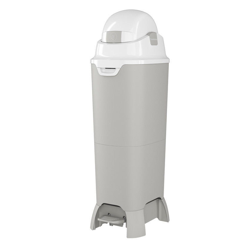 Foundations 9622057 Tall Hands Free Diaper Pail, 37 inch, Gray