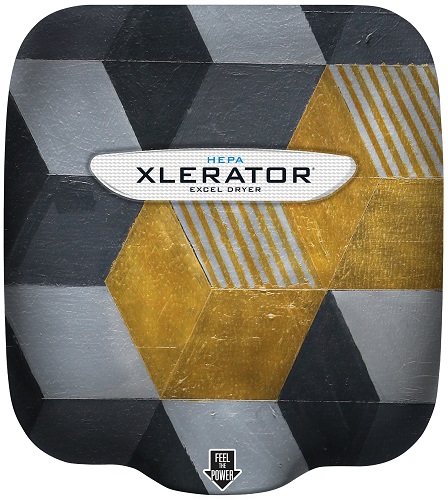  PRONJ605161 Excel Dryer XLERATOR Hand Dryer XL-SI, Artists for Humanity Custom Cover Colorful Confusion