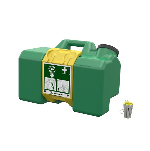 Haws 7501 CFG STD-9083 Portable Gravity Fed Eyewash with 9083 Cleansing Stick, 9 Gallon