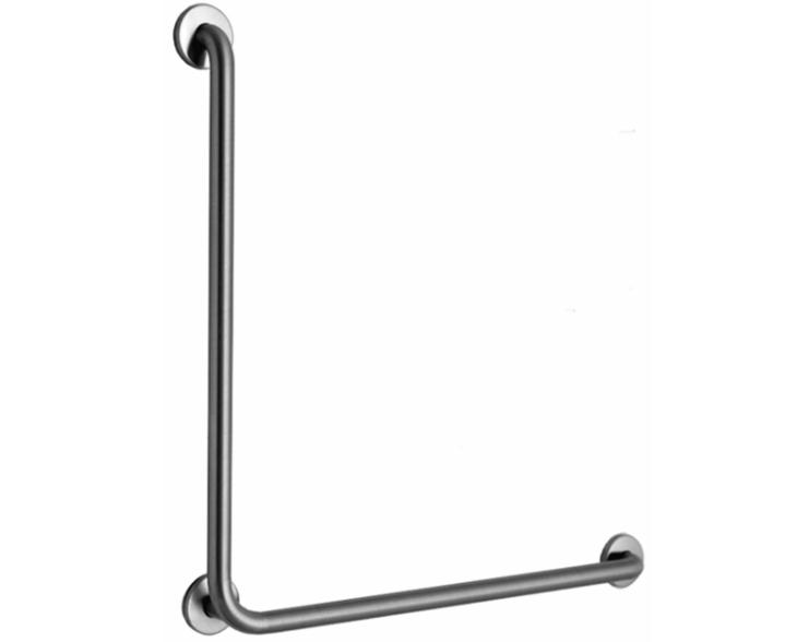 Bobrick B-5898.99 90 Degree Grab Bar, 1-1/4" Diameter, Peened Finish, 30" x 30"