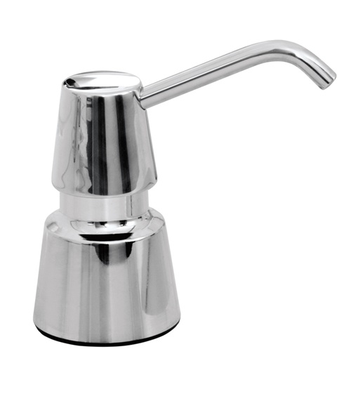 Bobrick B-8231 Manual Foam Soap Dispenser, Top Fill, Counter Mounted, 4" Spout, Polished, 20-fl oz